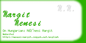 margit menesi business card